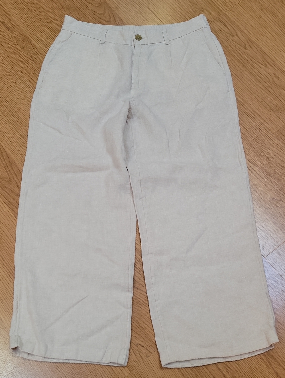 Women's Lands' End Lightweight Linen Pants 12P